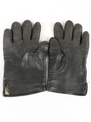 Vintage Womens Gloves 80s Black G159-146647