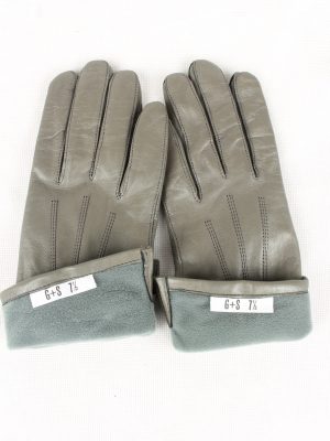Vintage Womens Gloves 90s 7.5 Grey G189-146775
