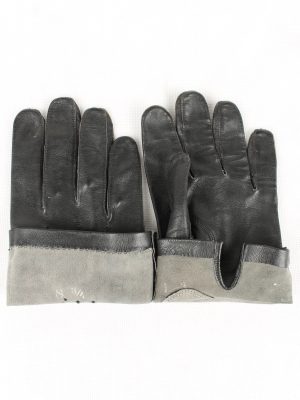 Vintage Womens Gloves 90s Size 8.75 Black G195-146799