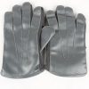 Vintage Mens Lined Gloves 80s Grey G216-0
