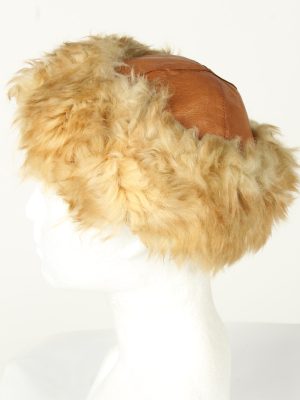 Vintage Unisex Russian Style Winter Hat 80s Brown HAT1507-145312