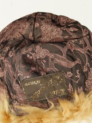 Vintage Unisex Russian Style Winter Hat 80s Brown HAT1507-145314