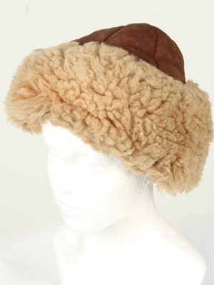 Vintage Unisex Russian Style Winter Hat 90s Brown HAT1513-0