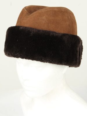 Vintage Unisex Russian Style Winter Hat 90s Brown HAT1514-0