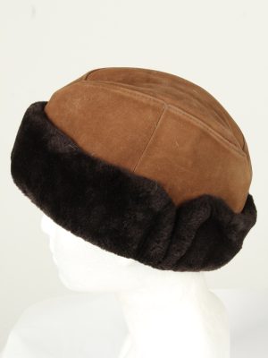Vintage Unisex Russian Style Winter Hat 90s Brown HAT1514-145340