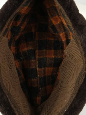 Vintage Unisex Russian Style Winter Hat 90s Brown HAT1514-145342