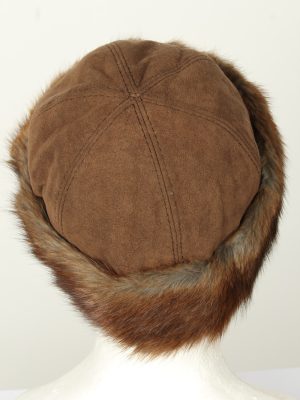 Vintage Unisex Russian Style Winter Hat 80s Brown HAT1533-145640