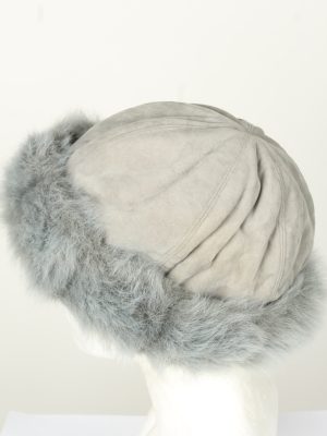 Vintage Unisex Russian Style Winter Hat 80s Grey HAT1554-145757