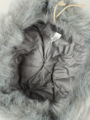 Vintage Unisex Russian Style Winter Hat 80s Grey HAT1554-145759