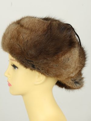 Vintage Womens Canadian Style Winter Hat 90s Brown HAT1592-145912