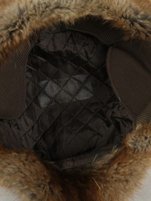 Vintage Womens Canadian Style Winter Hat 90s Brown HAT1592-145914