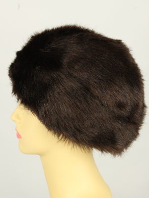 Vintage Womens European Style Winter Hat 90s Brown HAT1610-145984