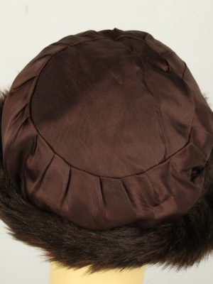 Vintage Womens European Style Winter Hat 90s Brown HAT1610-145986