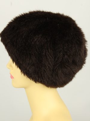 Vintage Womens European Style Winter Hat 90s Brown HAT1611-145988