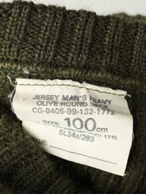 Vintage Army Military Combat Style Jumper 100 cm Olive -IL2063-144274