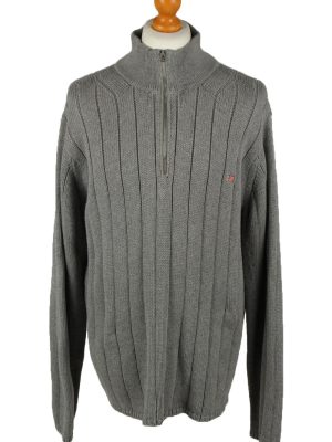 Vintage Ralph Lauren Polo Mens Zip Neck Jumper XL Grey -IL2075-0