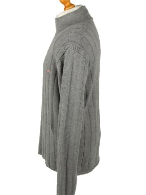 Vintage Ralph Lauren Polo Mens Zip Neck Jumper XL Grey -IL2075-144564