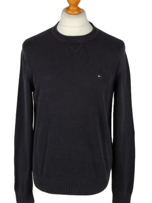 Vintage Tommy Hilfiger Mens Crew Neck Jumper M Navy -IL2082-0