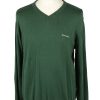 Vintage Pierre Cardin Mens V Neck Jumper L Green -IL2092-0