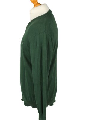 Vintage Pierre Cardin Mens V Neck Jumper L Green -IL2092-144632