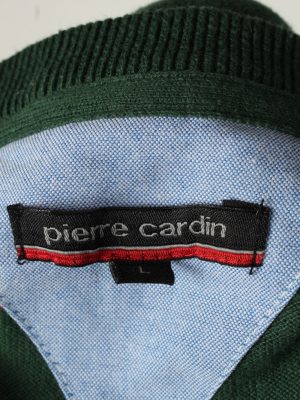 Vintage Pierre Cardin Mens V Neck Jumper L Green -IL2092-144634