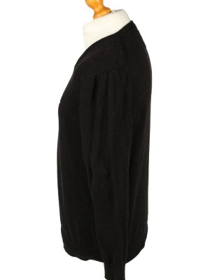 Vintage Tommy Hilfiger Mens V Neck Jumper M Black -IL2098-144656