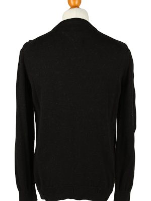 Vintage Tommy Hilfiger Mens V Neck Jumper M Black -IL2098-144657