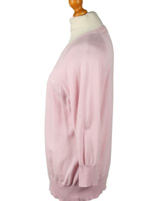 Vintage Tommy Hilfiger Womens Crew Neck Jumper 90s Chest 40" Pink -IL2101-145276