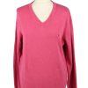 Vintage Tommy Hilfiger Womens V Neck Jumper 90s M Pink -IL2112-0