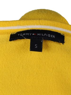 Vintage Tommy Hilfiger Womens V Neck Jumper 90s S Yellow -IL2114-145254
