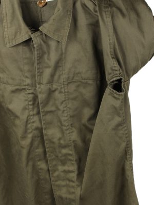 Vintage Long Sleeve Army Shirt 90s Khaki SH4022-144081