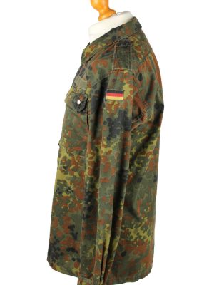 Vintage Kohler GMBH Flecktarn German Army Shirt 90s 13 Khaki SH4024-144054