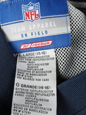 Vintage Reebok NFL Football Jacket Windbreaker L Navy -SW2637-143798