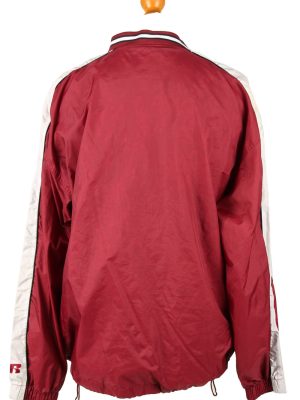 Vintage Russsel Athletic Baseball Jacket Windbreaker 90s XL Bordeaux -SW2640-143809