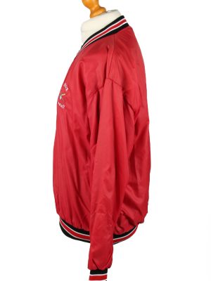 Vintage Russsel Athletic Union Baseball Jacket Windbreaker 90s XL Red -SW2642-143816
