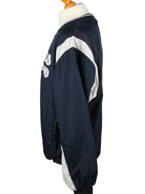 Vintage Alleson Athletic Baseball Jacket Windbreaker 90s XL Navy -SW2645-143748