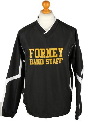 Vintage Holloway Baseball V Neck Jacket Windbreaker 90s M Black -SW2650-0