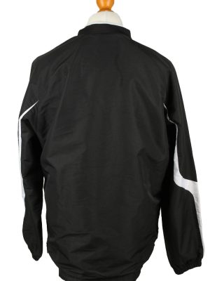 Vintage Holloway Baseball V Neck Jacket Windbreaker 90s M Black -SW2650-143769