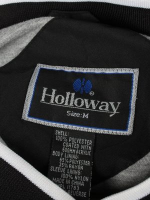 Vintage Holloway Baseball V Neck Jacket Windbreaker 90s M Black -SW2650-143770