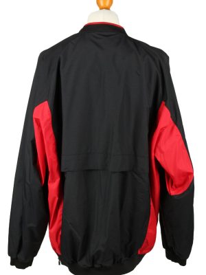 Vintage Nike Baseball V Neck Jacket Windbreaker 90s XL Black -SW2652-143777