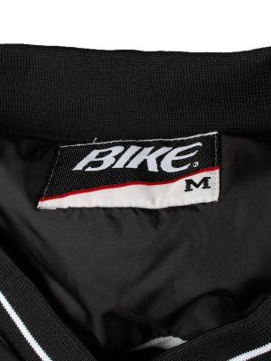 Vintage Baseball V Neck Jacket Windbreaker 90s M Black -SW2654-143786