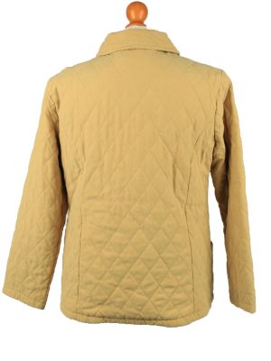 Vintage Barbour Womens Quilted Jacket Coat 14 Yellow -C2159-147827
