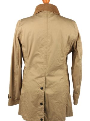 Vintage Barbour Womens Waterproof Jacket Coat 12 Cream -C2164-147852