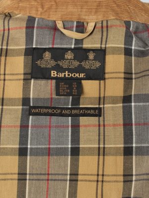 Vintage Barbour Womens Waterproof Jacket Coat 12 Cream -C2164-147854