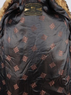 Vintage Koziarske Zavody Jasna Womens Faux Fur Neck Overcoat Size 46 Brown -C2206-148256