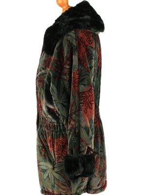 Vintage Fulwiline Womens Velvet Coat Size 36 Green -C2216-148303