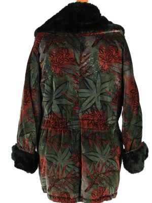 Vintage Fulwiline Womens Velvet Coat Size 36 Green -C2216-148304