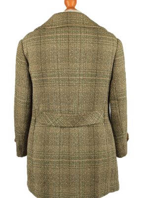 Vintage Orth Modell Womens Check Coat Jacket Size 47 Brown -C2219-148319