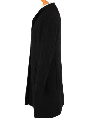 Vintage Bices Womens Lined Overcoat Size 14 Black -C2227-148358