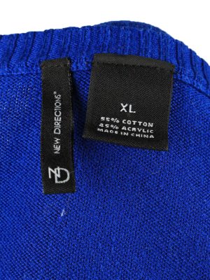 Christmas Jumper Vintage New Directions Womens Penguin XL Blue -IL2289-149868